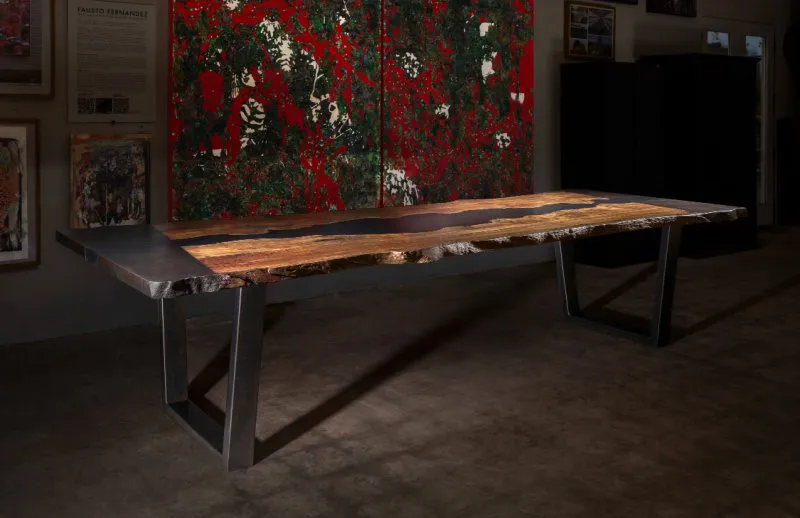 River Dining Table Eucalyptus Side